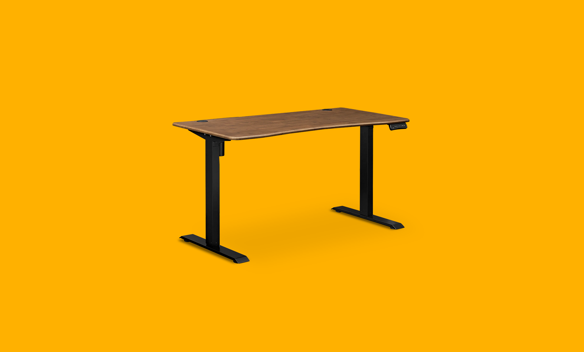Sterling-Standing-Desk-Walnut-140cm-Angle 2